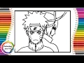 Naruto VS Sasuke coloring pagess - Naruto Shippuden Coloring Pages Distrion Chasing Ghosts NCS Release