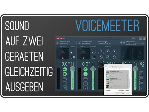 Download MP3 VOICEMEETER: Sound auf zwei Geräten gleichzeitig ausgeben | kostenloser Audiomixer | Anleitung