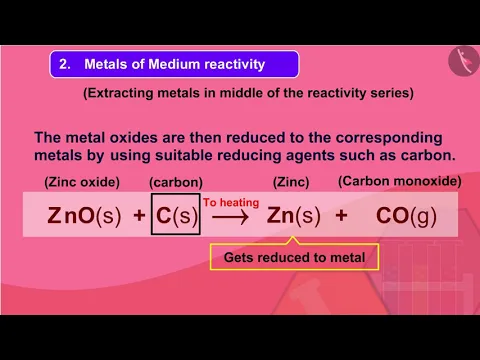 Extraction of Metals Part 11 English Class 10 - Science video for Grade 10