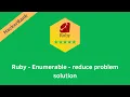 HackerRank Ruby Enumerable - reduce problem solution Ruby problems solutions Programmingoneonone