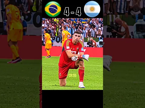 Brazil vs Argentina World Cup 2030 imaginary Penalty 🔥😱 #messi #brasil