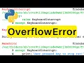 OverflowError Python Tutorial
