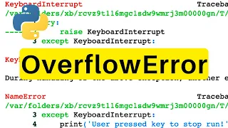 OverflowError Python Tutorial