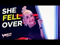 She LITERALLY Fell for Him! | The Voice