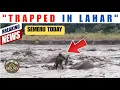 Lagu Viral video shows man surrounded by Lahar Semeru.