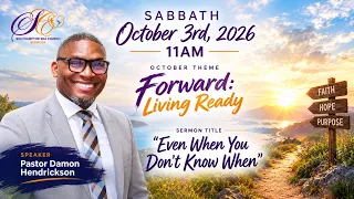 SSDA Church Divine Worship Service | Sabbath October 3, 2026 | Pastor Damon Hendrickson