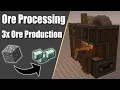 3x Ore Production Minecraft Create Mod Schematic