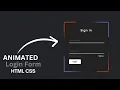 Animated Glowing Gradient Border Login Form Using HTML CSS mrcodebox33