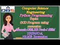 DBS - GCD PROGRAM USING RECURSION UNIT-2 RECURSION CSE II YEAR-1st SEM PYTHON PROGRAMMING