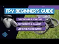Easiest DJI FPV Controller 2 Tutorial Start-Up Basic Movement and Drone Safety Features
