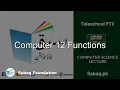 Computer 12 Functions Computer Science Lecture Sabaq pk