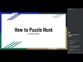 title of team How to Puzzlehunt