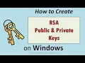 Download Lagu How to Create RSA Public and Private Keys on Windows
