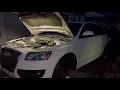Audi Water Leak after rain passenger floor wet drain fix a4 a5 a6 q5 2 0t b8 b8 5 VW
