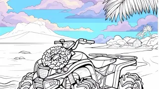 Beach Quad coloring