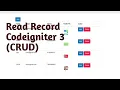 Read Record Part CRUD Codeigniter CRUD Application with Bootstrap