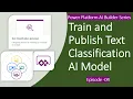 Train Publish and Test Text Classification AI Model - Power Platform AI Builder Series