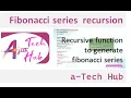fibonacci series using recursion in c malayalam