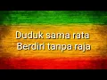 Download Lagu Duduk sama rata berdiri tanpa raja reggae ska