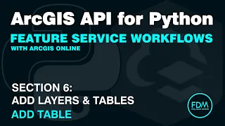 Adding Tables to an ArcGIS Online Hosted Feature Service with the ArcGIS API for Python