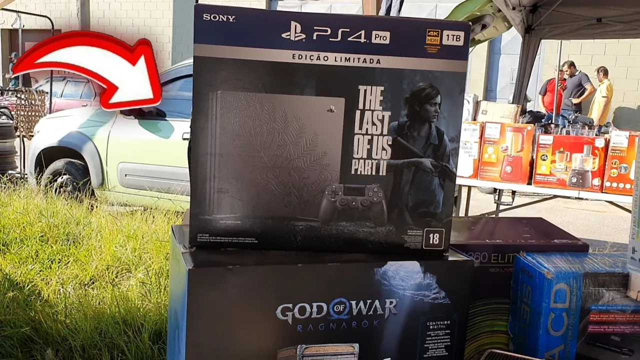 Caçada gamer #454 ps4 pro The Last ofus part || God of War ps5 Xbox 360 ps2 na feira do rolo!!
