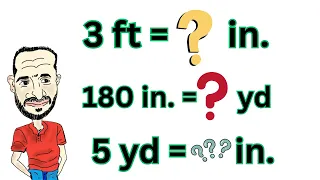 How to Convert Inches Feet Yards and Miles using Dimensional Analysis