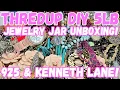 925 SILVER KJL JCREW Thredup DIY 5lb Jewelry Jar Unboxing ShopGoodwill Lots