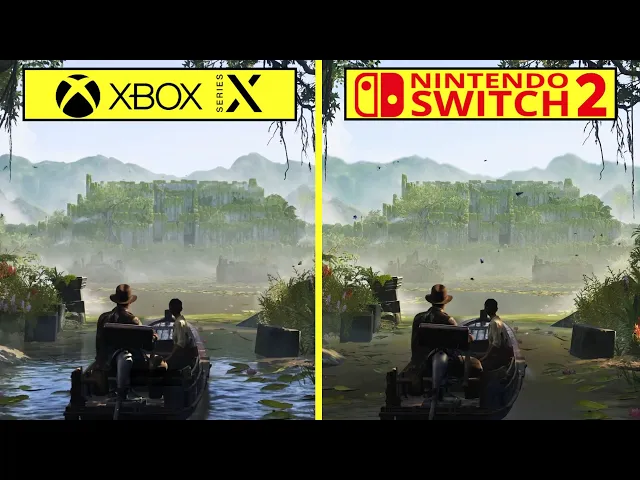 Indiana Jones and the Great Circle Nintendo Switch 2 vs Xbox Series X Early Graphics Comparison