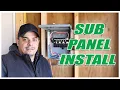 Installing a Sub Panel for Heater Welder 50amps in the Garage