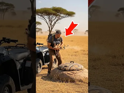 I rescued the poor fawn from the cheetah.