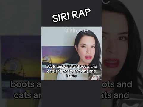 RAPPING 🎶  for a scammer as SIRI 🎤🤖 #irlrosie