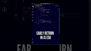 Conditional Shorthand - Early Return in JavaScript