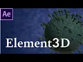 Create 3D Coronavirus copilotElement3D MotionDesign Tutorial for After Effects Beginner