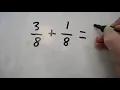Adding fractions with the same denominator