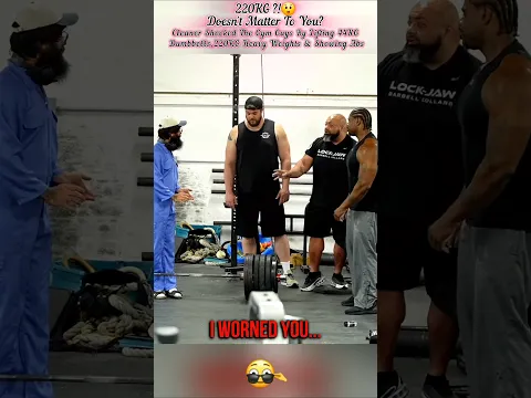 Bodybuilders Said "Doesn't Matter To You How Much Weight Is",Cleaner Said "I'II Lift" & Shocked Them