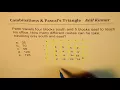 Find number of path for travelling 4 south and 5 east Pascals Traingle and Combinations Tricks