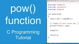 pow function C Programming Tutorial
