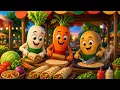 Vegetable Friends Make Roll Paratha Funny Vegetable Cartoon Story Kids Cartoon