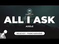 Download Lagu All I Ask - Adele (Male Key - Piano Karaoke)