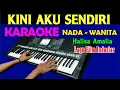 Download Lagu KINI AKU SENDIRI - Halisa Amalia | KARAOKE Nada Wanita,  HD