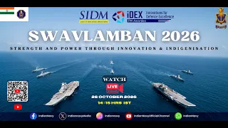 Live Streaming: SWAVLAMBAN 2026 | Hon’ble Raksha Mantri Shri Rajnath Singh | Indian Navy
