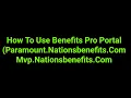 How To Use Benefits Pro Portal Paramount Nationsbenefits Com p Nationsbenefits Com