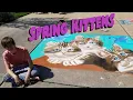 TIME LAPSE CHALK ART Spring Kittens