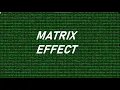 How to Create Matrix Effect using Notepad I Link in Description