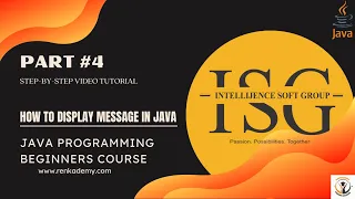 Java Programming Beginners Course For Free How To Display Message In Java