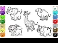 African Animals Coloring Pages for Children