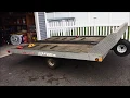 How to replace the plywood on your snowmobile trailer
