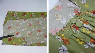 طريقة تفصيل و خياطة ابو اللاستيك او ابو الكسرات بالصدر قياس وسط M 