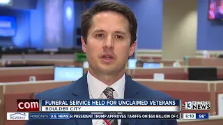 Unclaimed heroes get funeral at veteran cemetery