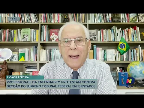 Moacir Pereira: profissionais da enfermagem protestam contra decisão do STF